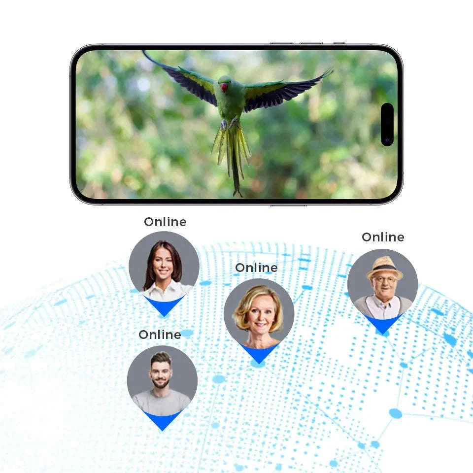 Smart Bird Feeder Camera with Solar Power, 4MP HD WiFi-128G SD Card