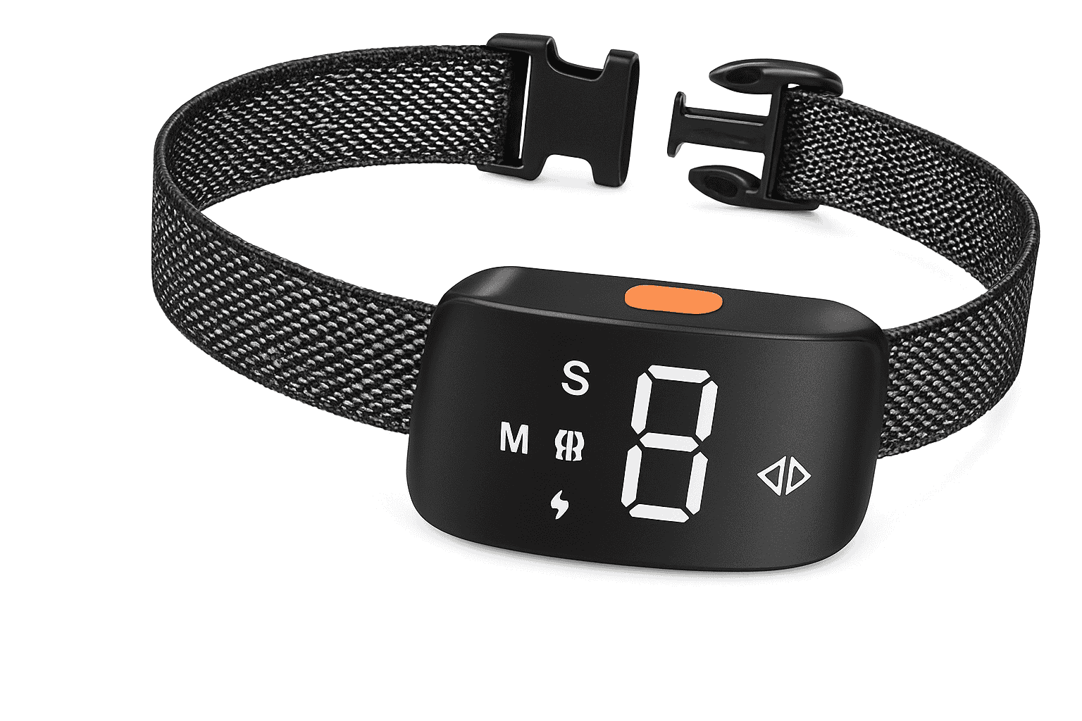 Smart Dog Bark Collar with 8 Sensitivity Levels Rechargeable-black