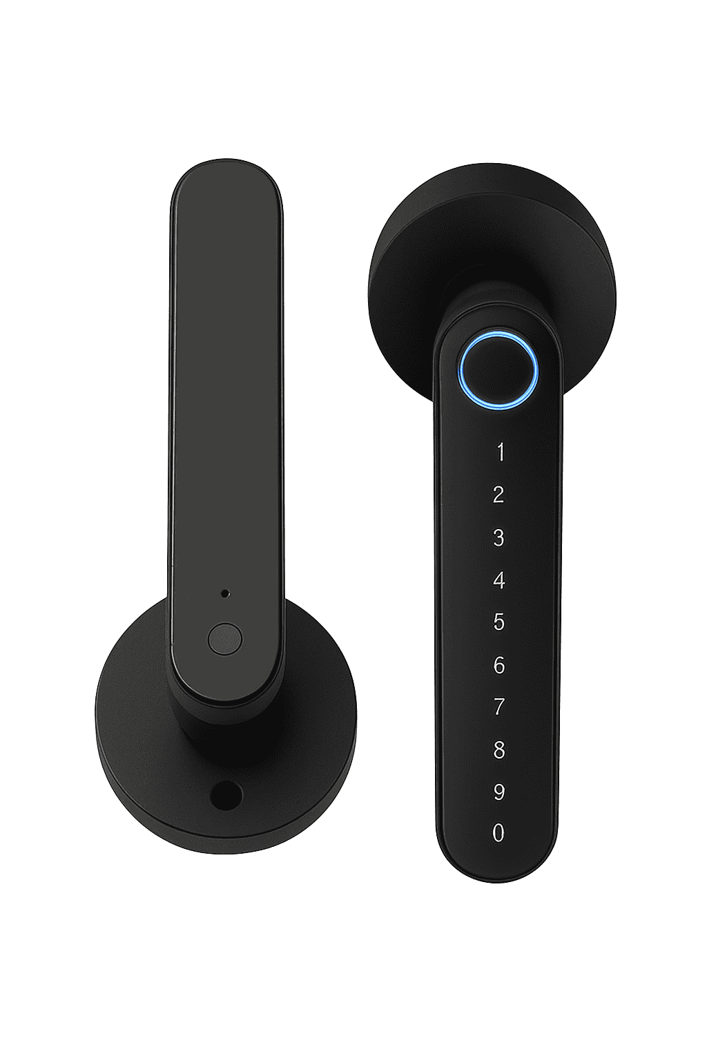 Smart Door Lock 5-in-1 Keyless Entry Fingerprint Lock-black / United States