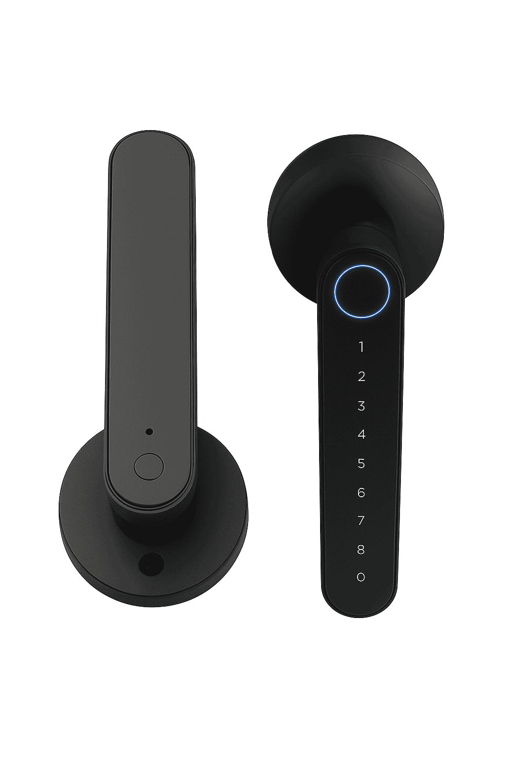 Smart Door Lock 5-in-1 Keyless Entry Fingerprint Lock-black / United States