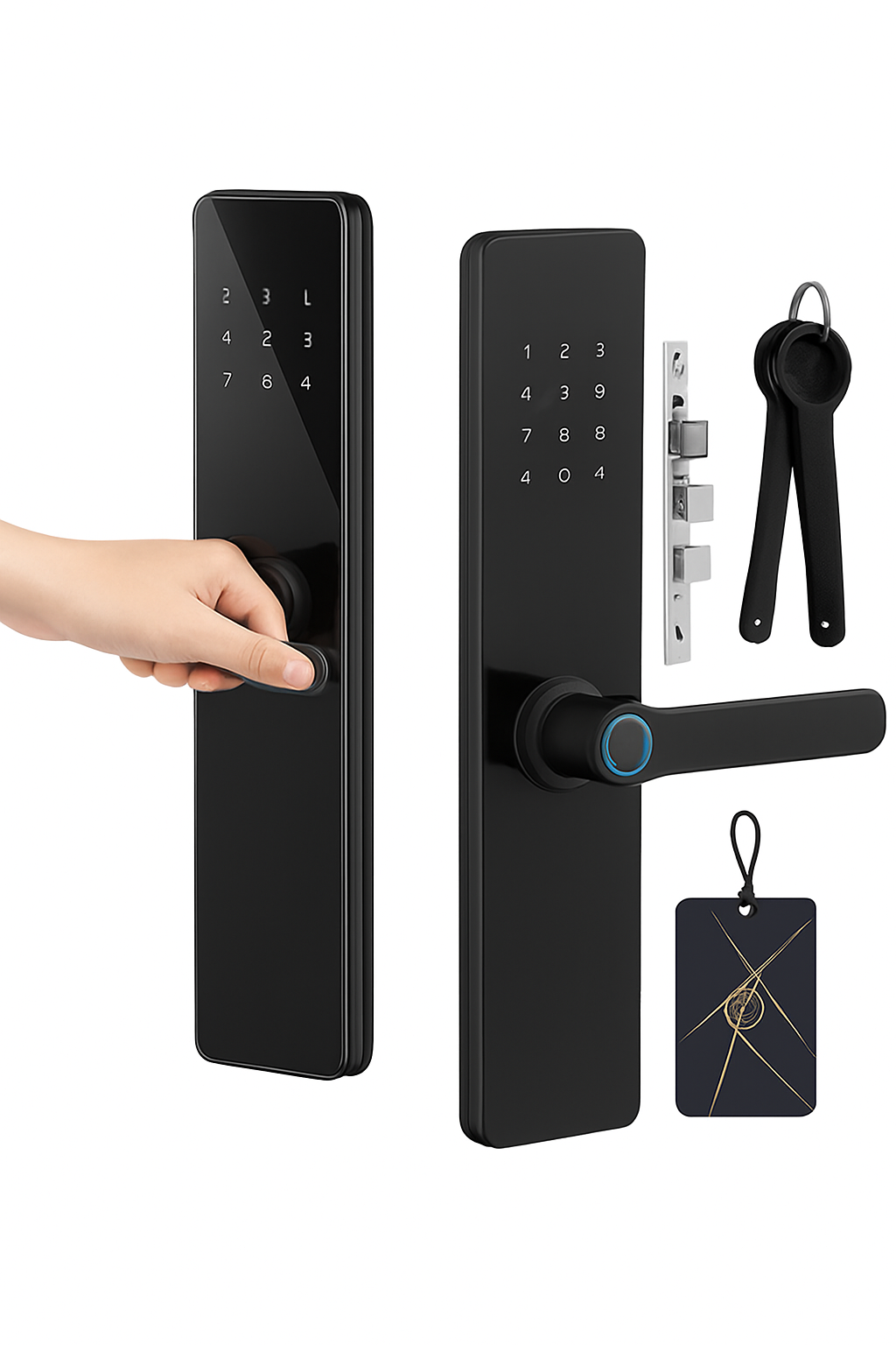Smart Door Lock with Fingerprint, Password, Card and Remote Access