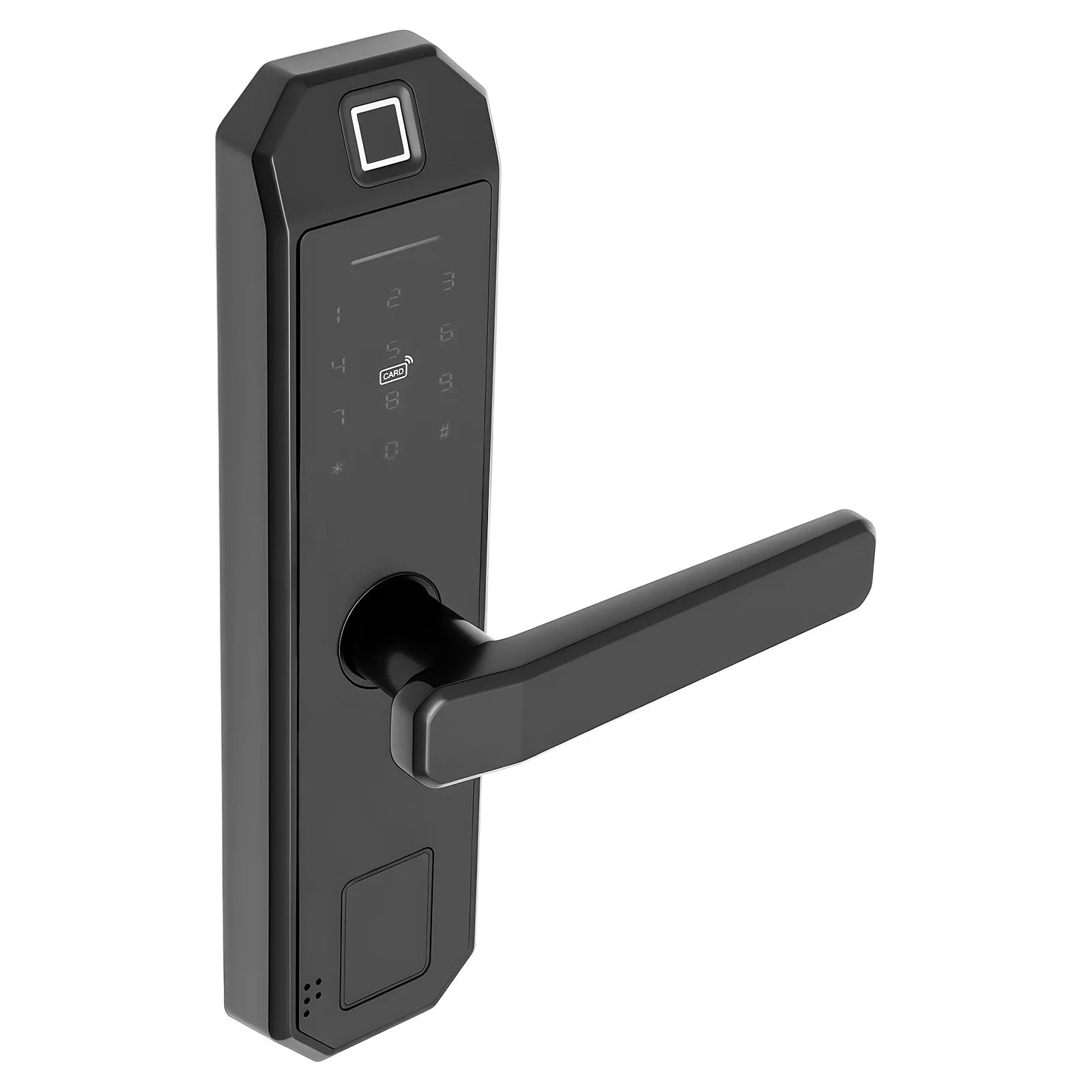 Smart Door Lock with 5 Unlock Methods for Home & Office-black / GERMANY