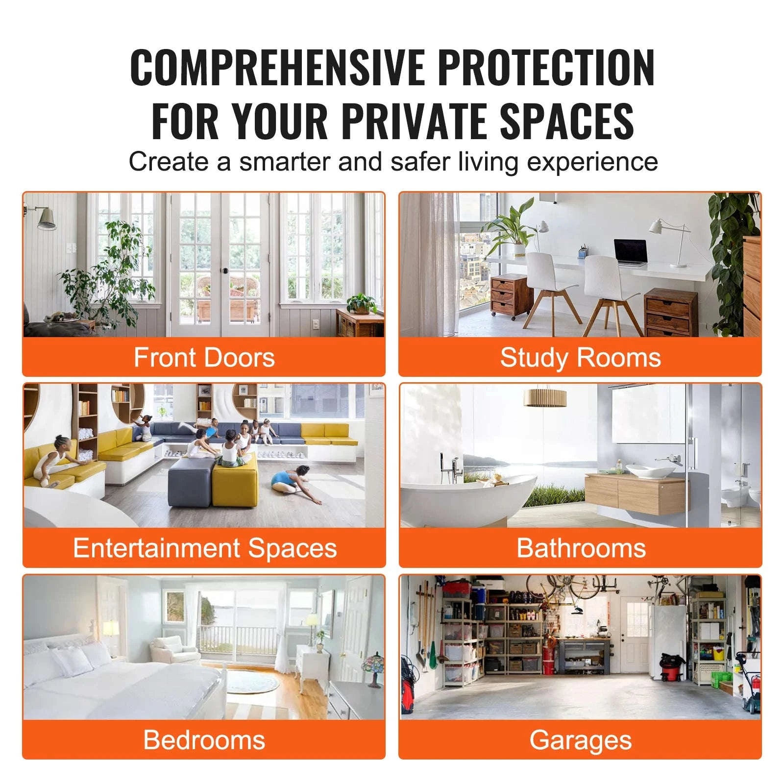 Smart Door Lock with Fingerprint and App Control-35-50mm Door / United States