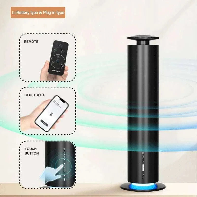 Smart Essential Oil Diffuser 120ml Quiet Aromatherapy Machine-111-Silver-UK / China Mainland