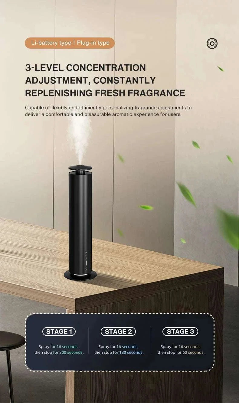 Smart Essential Oil Diffuser 120ml Quiet Aromatherapy Machine-111-Silver-UK / China Mainland
