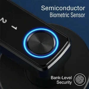 Smart Fingerprint Lever Lock with Password, IC Card and Key-United States