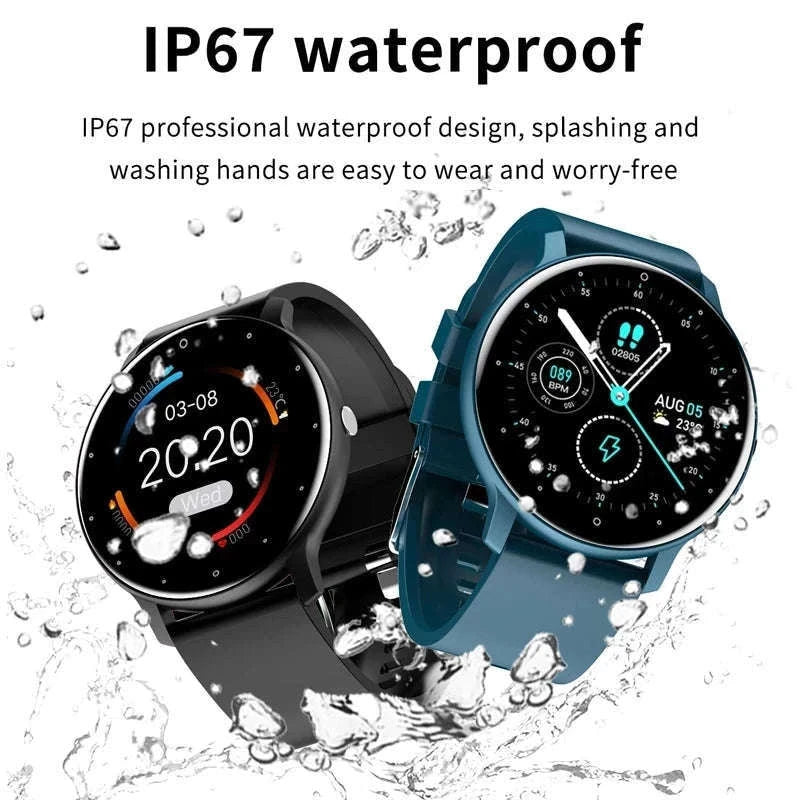 Smart Fitness Watch with Fitness Tracking and Notifications-Black