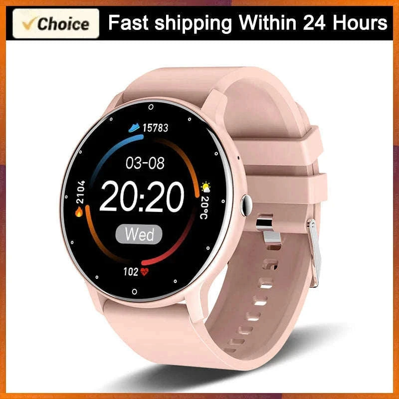 Smart Fitness Watch with Fitness Tracking and Notifications-Black