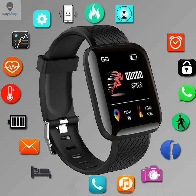 Smart Fitness Watch with Heart Rate and Sleep Tracking-Y68 Silvery