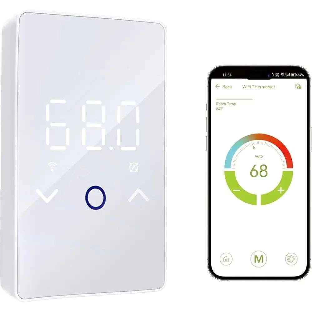 Smart Floor Heating Thermostat with Touchscreen & App Control-United States