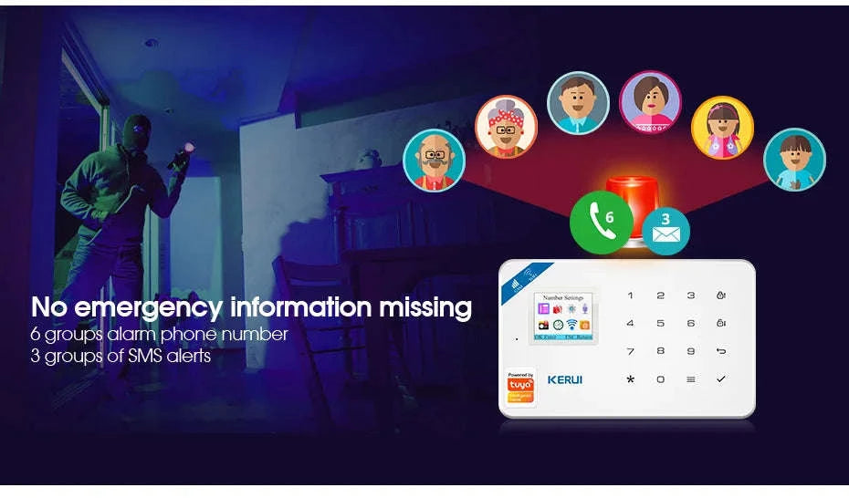 Smart Home Security Alarm System-Only Alarm Panel / US Plug