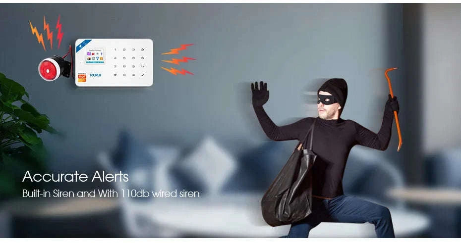 Smart Home Security Alarm System-Only Alarm Panel / US Plug