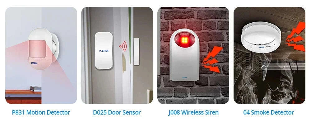 Smart Home Security Alarm System with WiFi, GSM and App Control-Only Alarm Panel / US Plug