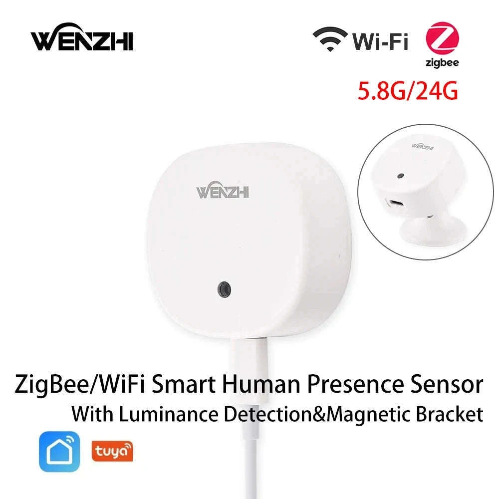 Smart Human Presence Sensor with mmWave Radar, ZigBee/WiFi, Lux Detection-Wi-Fi 5.8G Radar / China Mainland