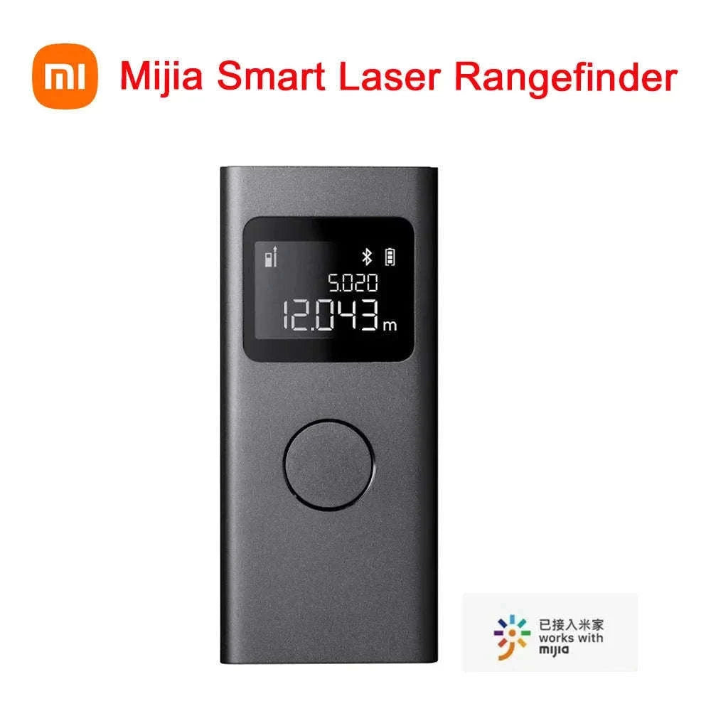 Smart Laser Distance Measure with App Control & LCD Display-GRAY