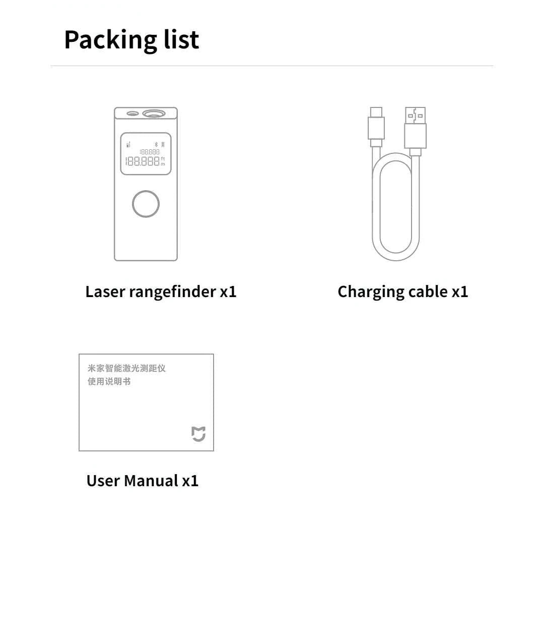 Smart Laser Distance Measure with App Control & LCD Display-GRAY
