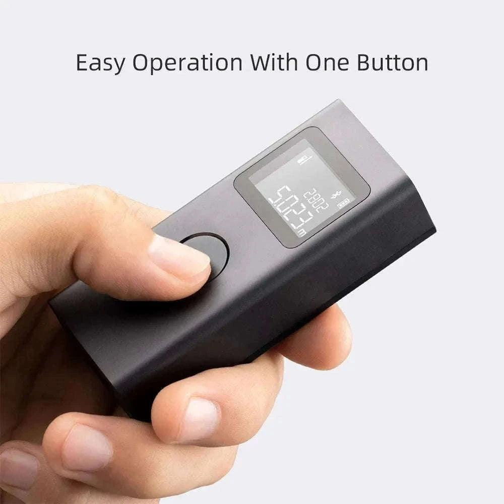 Smart Laser Distance Measure with App Control & LCD Display-GRAY