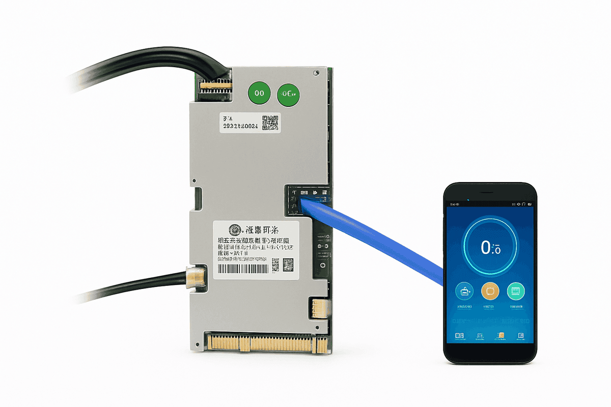 Smart LiFePO4 BMS with Bluetooth Balance Board 40A-100A for E-Bike-40A UART BT / 3.2V LFP / China Mainland