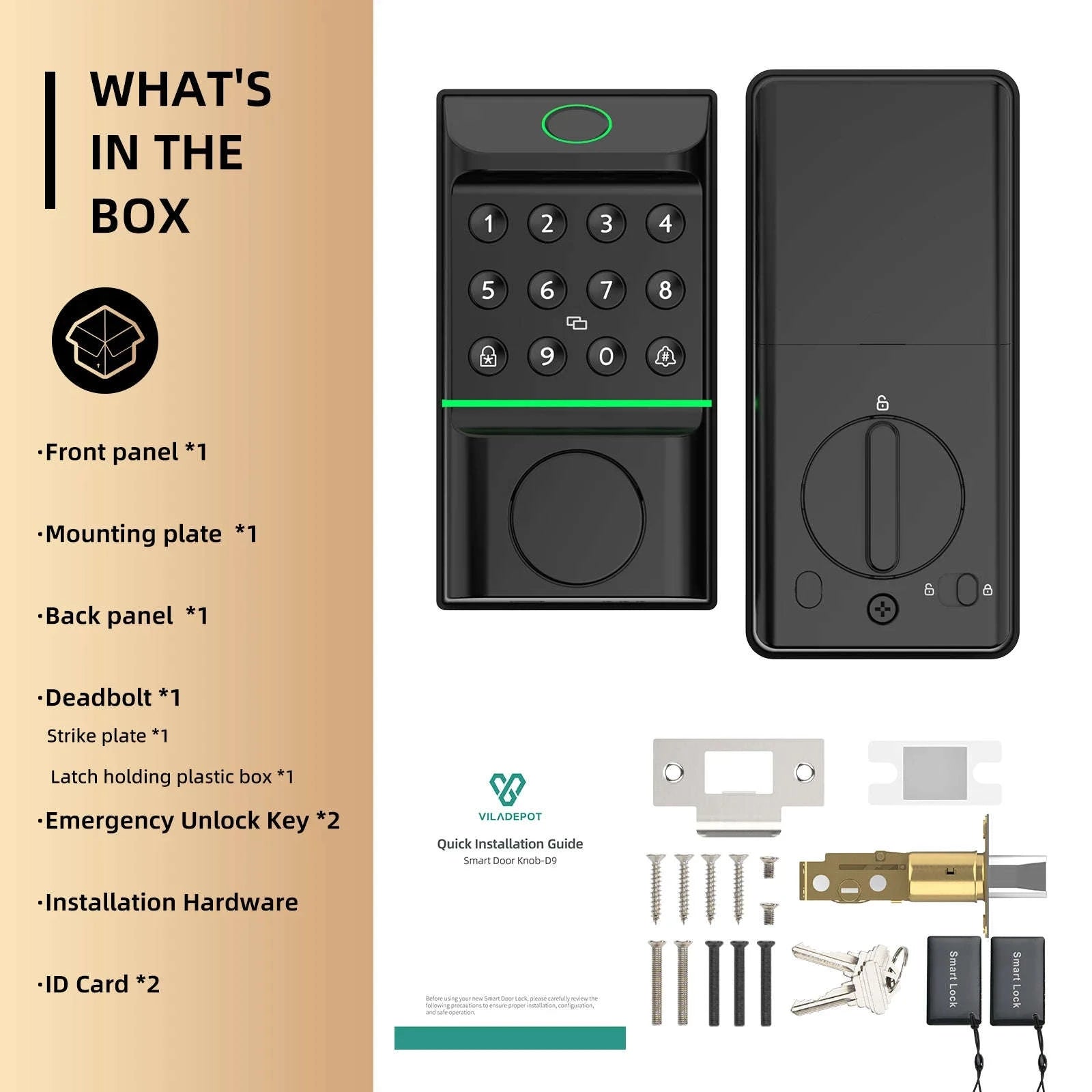 Smart Lock Keyless Entry Door Lock with Fingerprint and App Control-United States