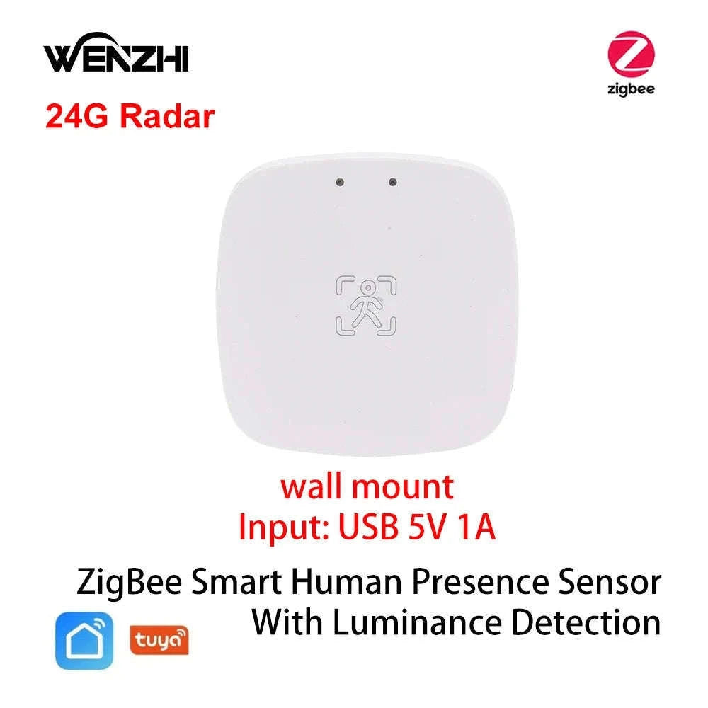Smart mmWave Human Presence Sensor with Light & Distance Detection-5.8G Wall Wifi / China Mainland