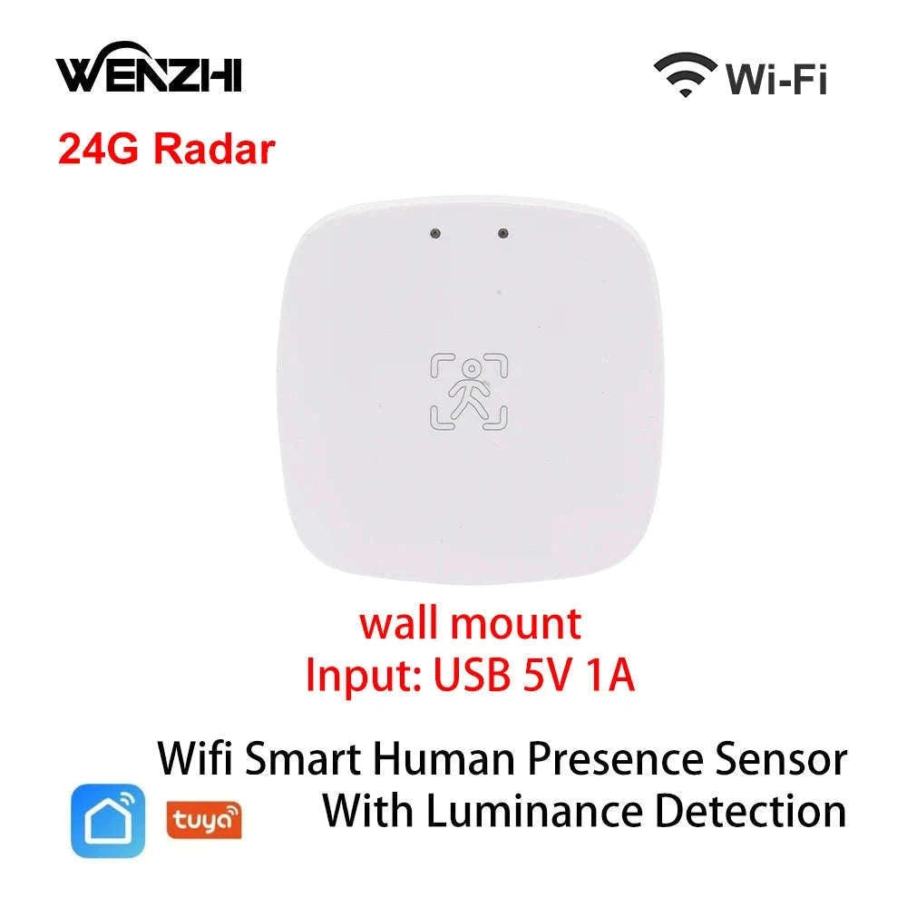 Smart mmWave Human Presence Sensor with Light & Distance Detection-5.8G Wall Wifi / China Mainland
