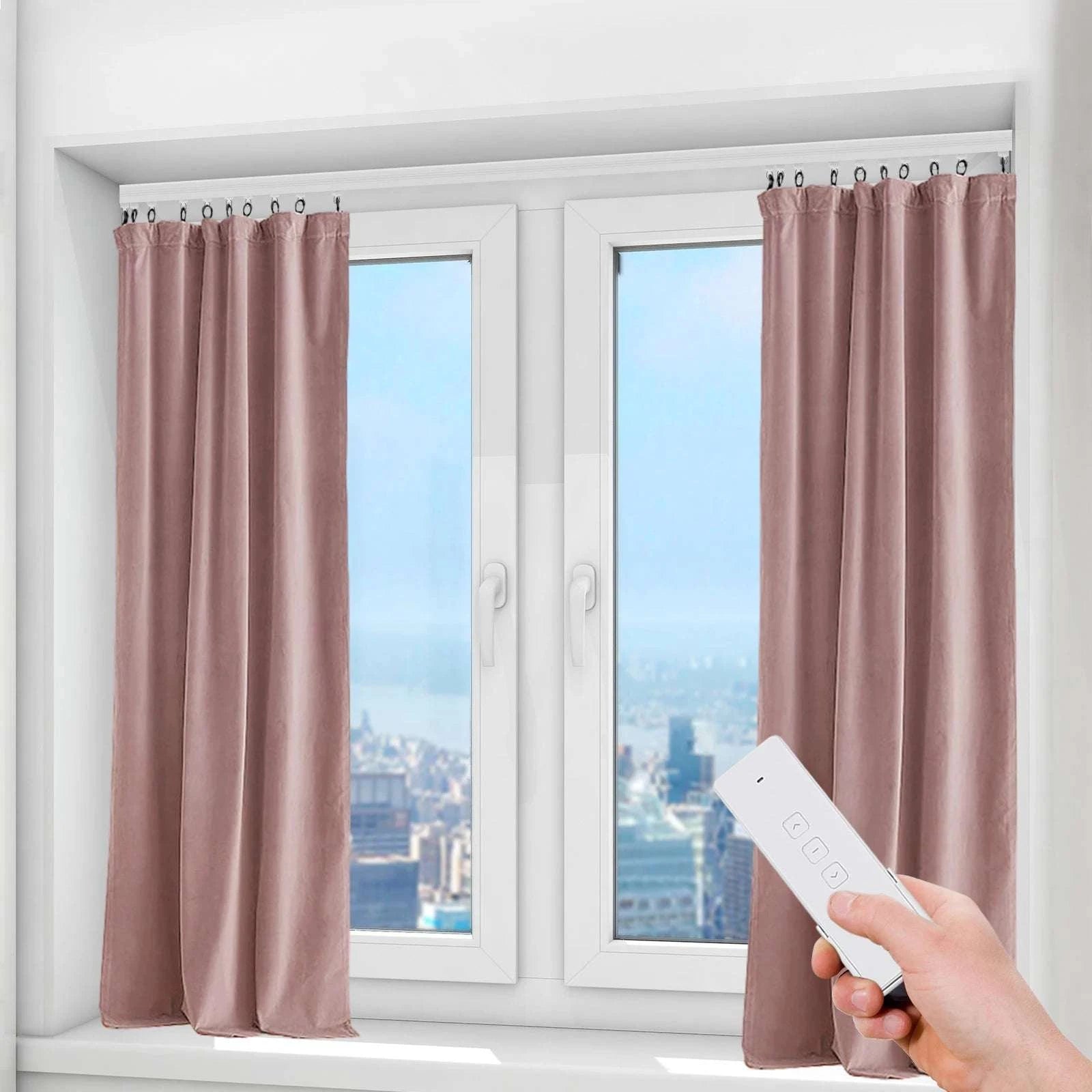 Smart Motorized Curtain Track 2.16–4.2m WiFi Remote App Control-United States