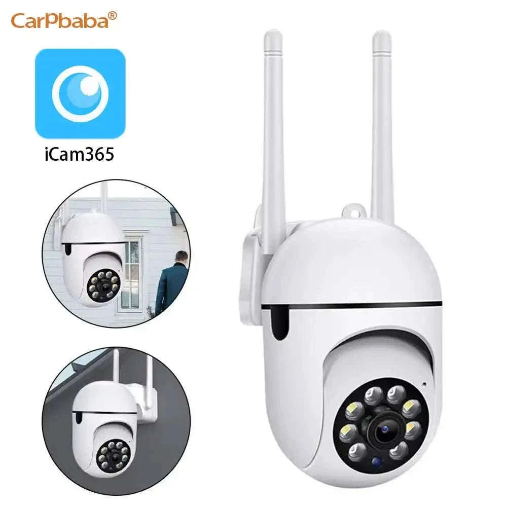 Smart Outdoor WiFi Security Camera 1080P Color Night Vision 2-Way Audio-EU Plug