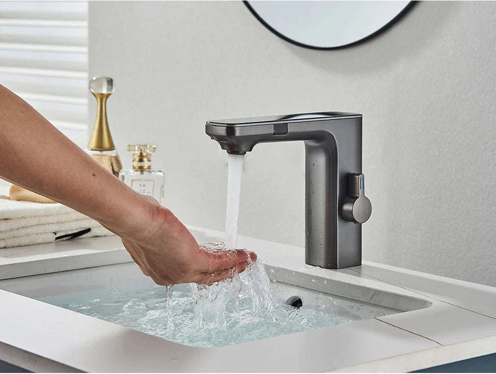 Smart Sensor Basin Faucet-Brushed Grey / CHINA