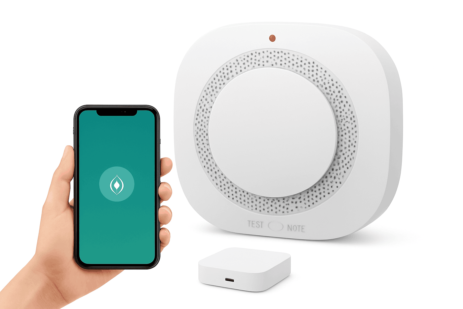 Smart Smoke Detector with App Alerts ZigBee or WiFi Fire Alarm Sensor-