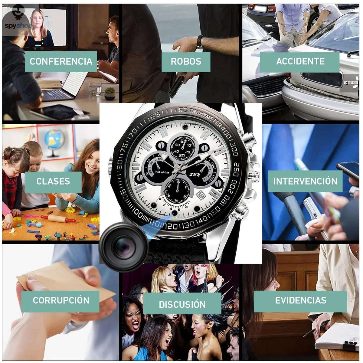 Smart Spy Watch with HD Camera and 32GB Storage-Default Title