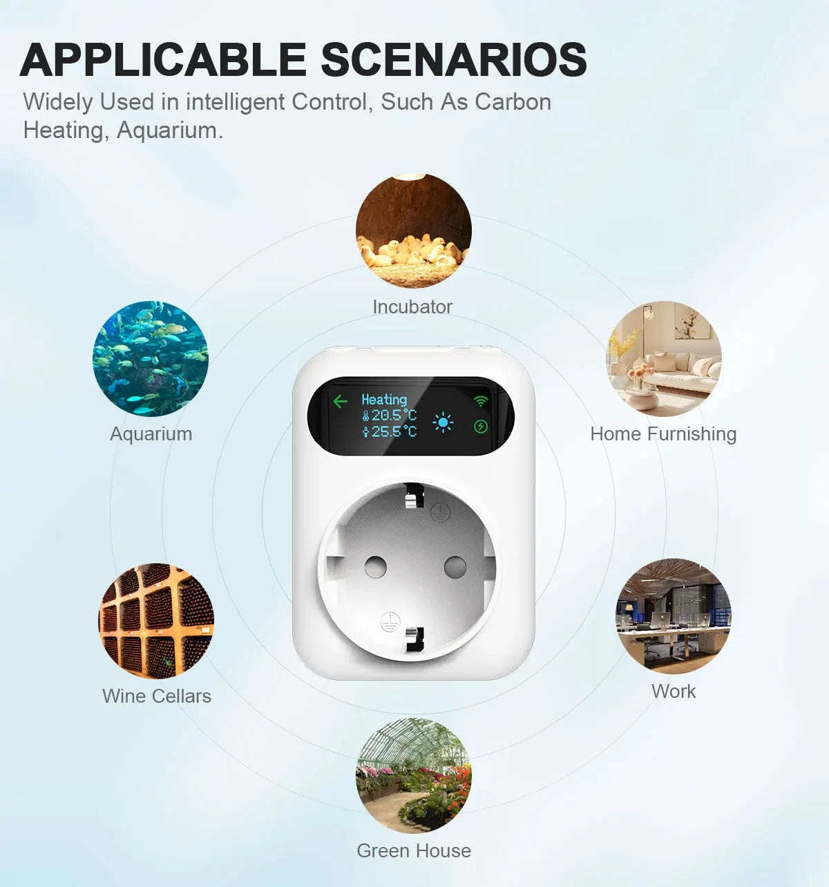 Smart Thermostat Socket Plug-WiFi / 110-240V