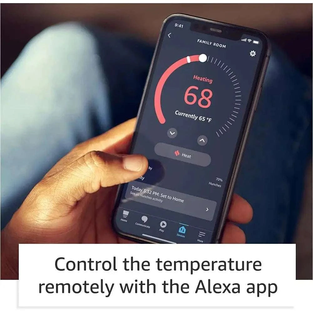 Smart Thermostat with C-Wire Adapter and Alexa Control-United States