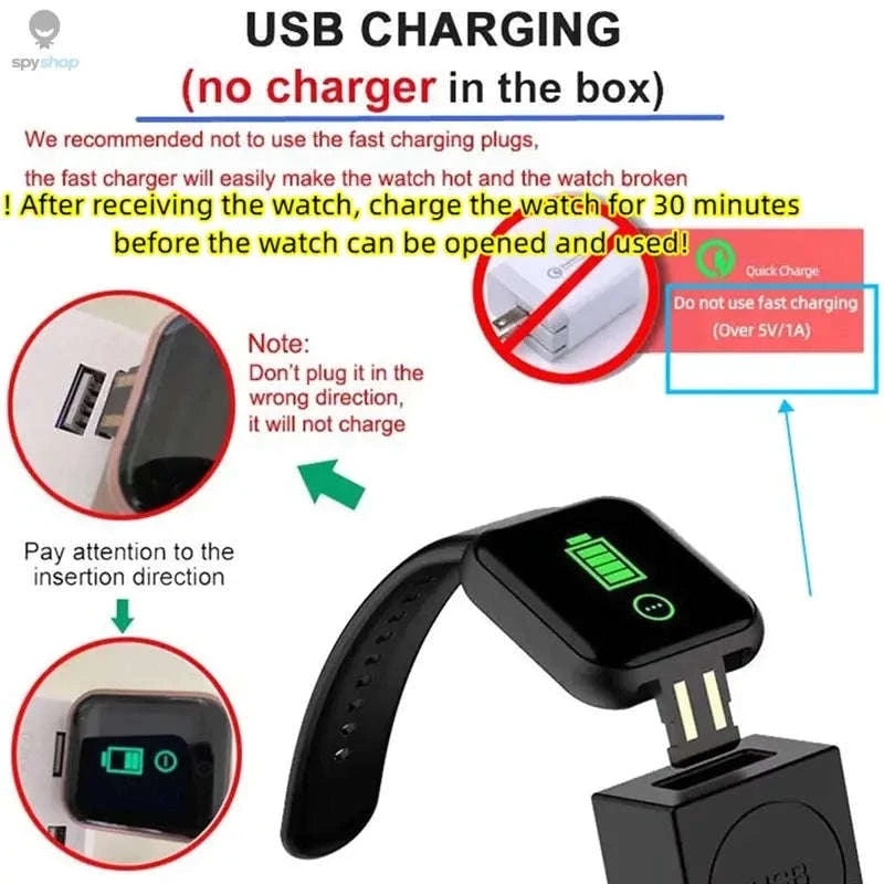 Smart Wearable Tech Watch for Daily Activity-Y68 Silvery