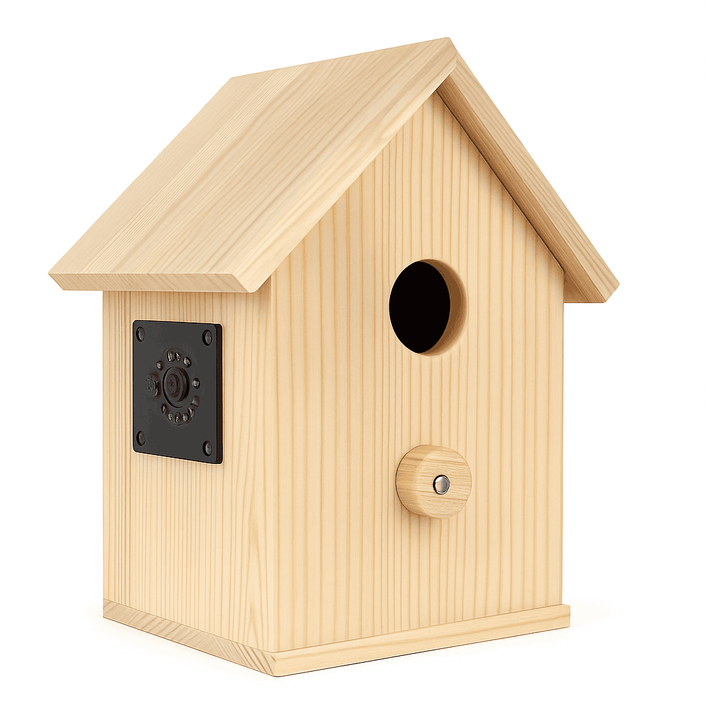 Smart WiFi Bird House Camera 4MP HD with Night Vision & App-WILD14 256G card / EU Plug