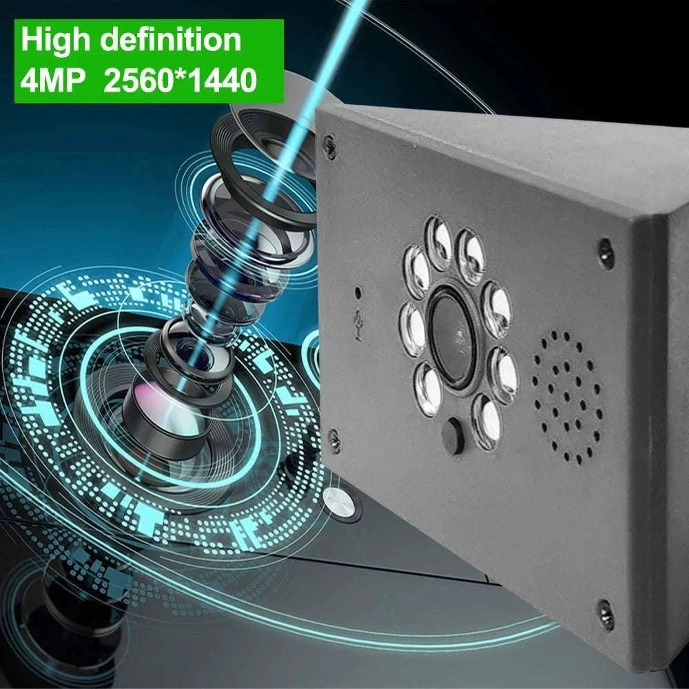 Smart WiFi Bird House Camera 4MP HD with Night Vision & App-WILD14 256G card / EU Plug