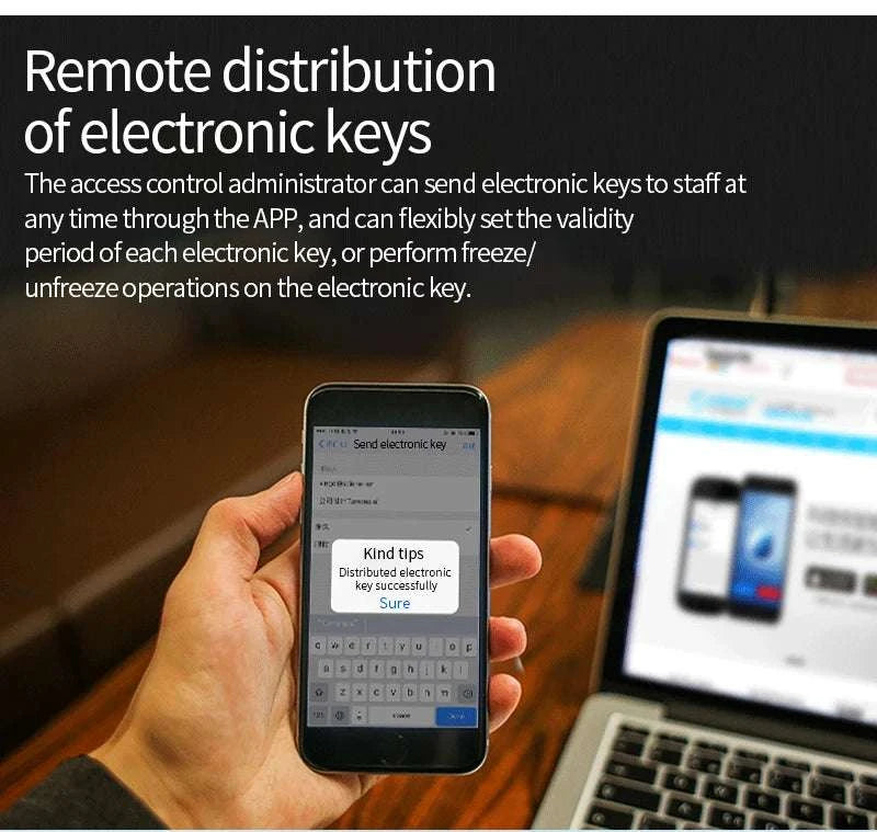 Smart WiFi & Bluetooth Door Lock Keypad with App Control Access-K3QW