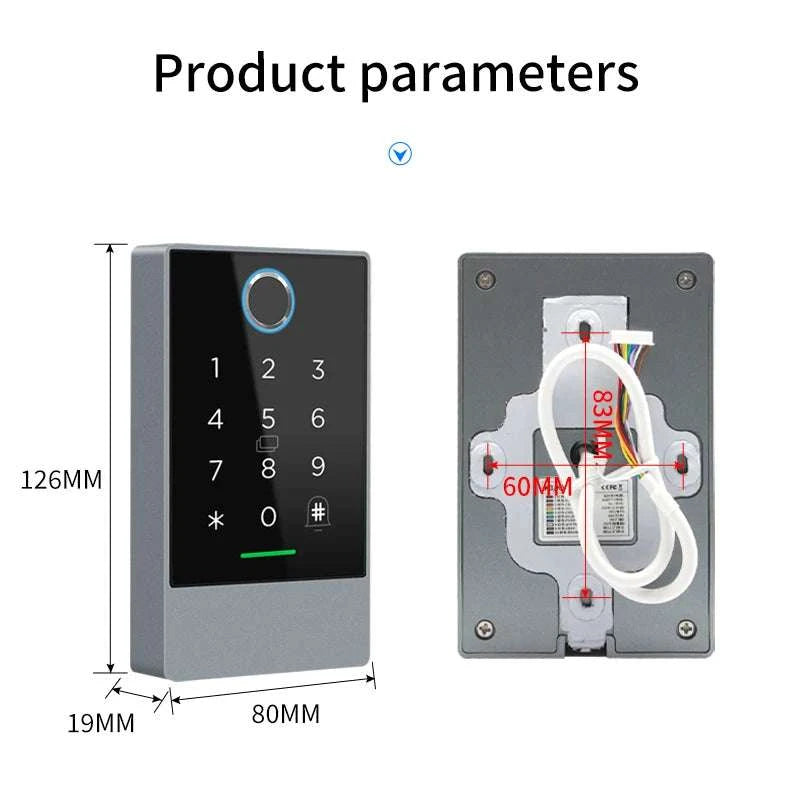 Smart WiFi & Bluetooth Door Lock Keypad with App Control Access-K3QW
