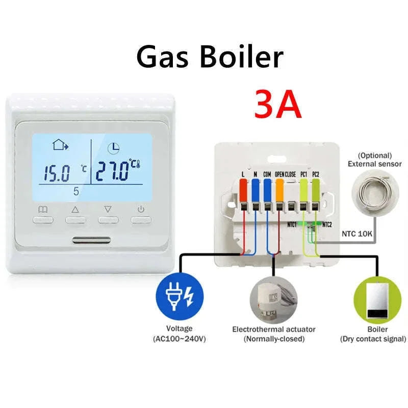 Smart WiFi Underfloor Heating Thermostat for Easy Heat Control-Electric Non WIFI / CHINA