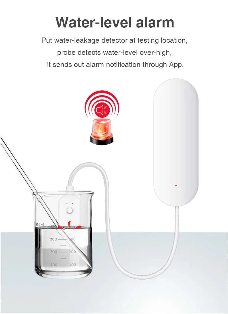 Smart Zigbee Water Leak Detector-2PCS