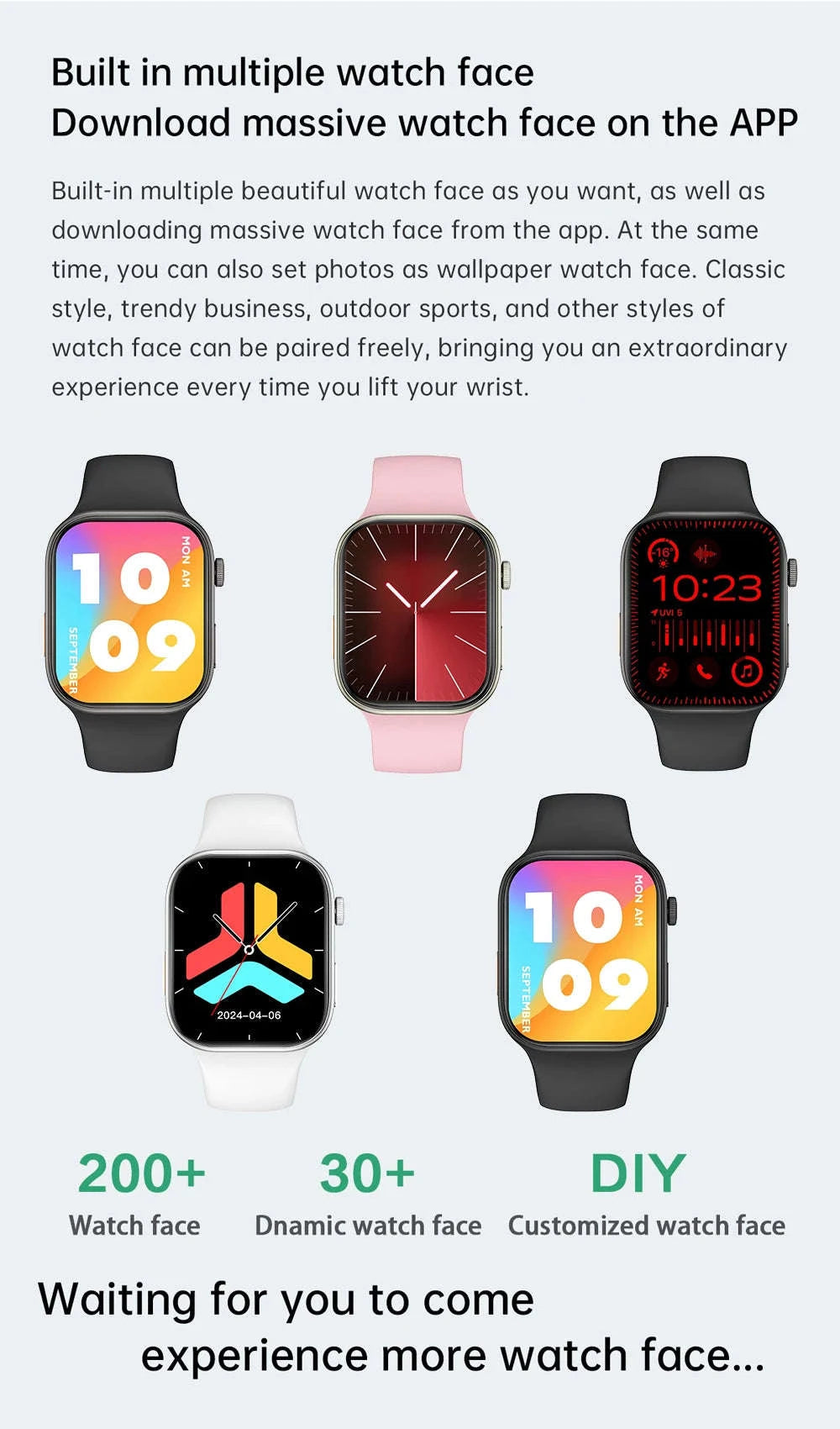 Smartwatch 1.83" HD Display with Bluetooth Calling & Fitness Tracking-White / For apple watch / United States