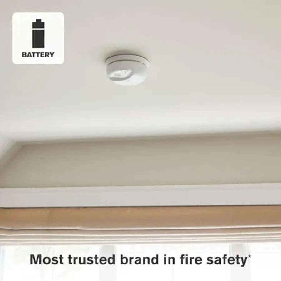 Smoke and Carbon Monoxide Alarm with Test and Silence Button-United States / White