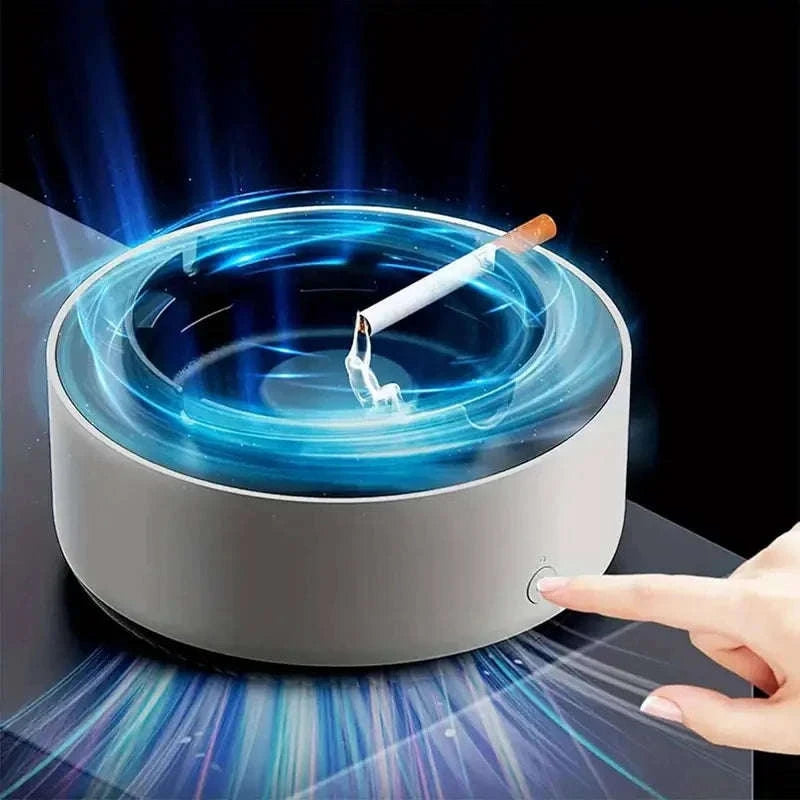 Smoke-Free Ashtray with Built-In Filter and Odor Control-Green / United States