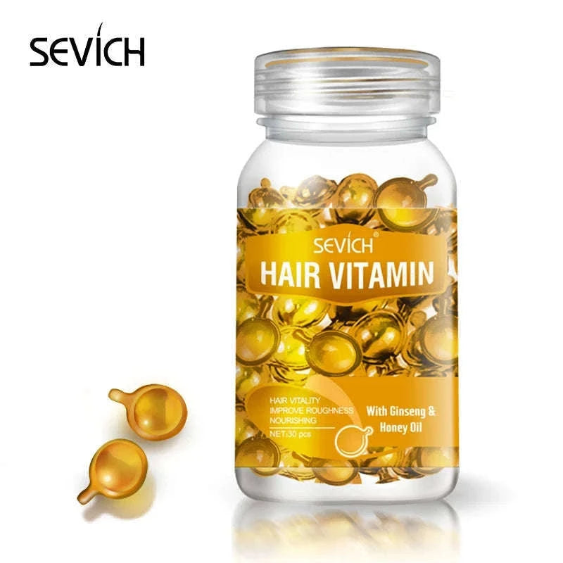 Smooth Silky Hair Vitamin Capsules with Keratin Complex-