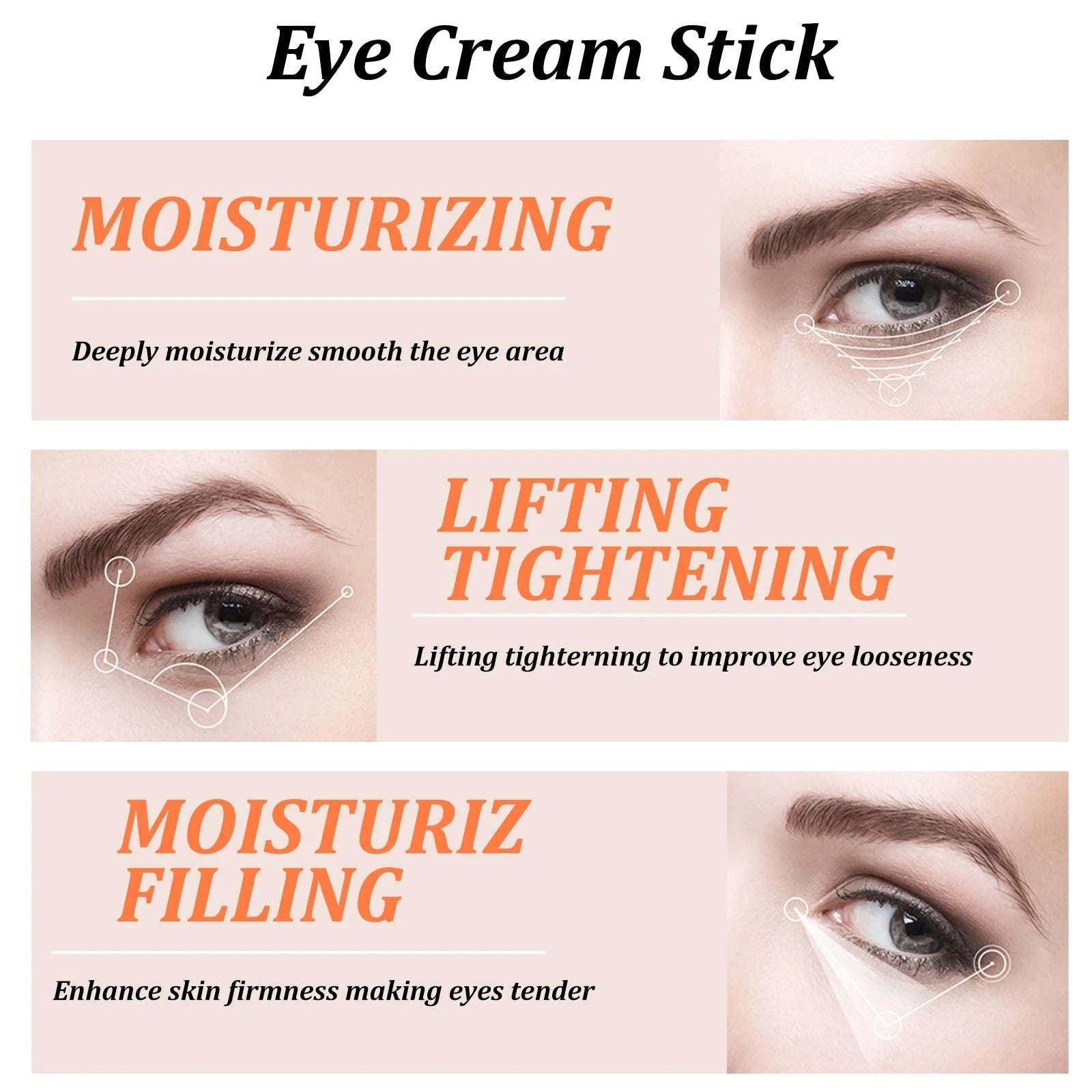 Snail Essence Eye Cream Stick for Dark Circles & Fine Lines-Default Title