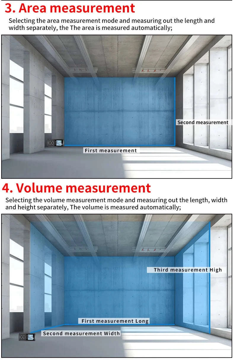 Snakol Laser Tape Measure with Red & Green Laser Precision-SK-50G