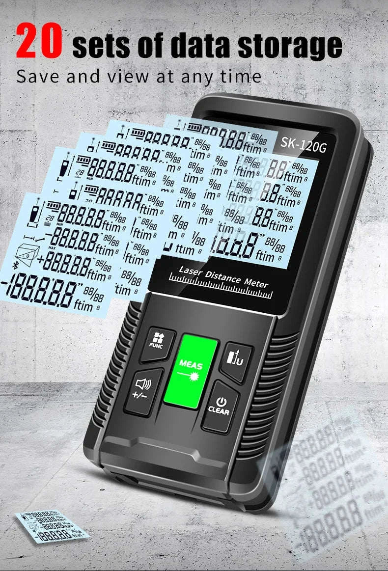 Snakol Laser Tape Measure with Red & Green Laser Precision-SK-50G