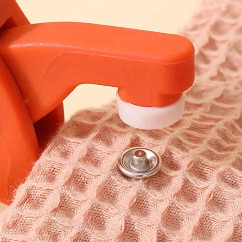 Snap Button Kit with Hand Pliers for Clothes and DIY Repairs-A