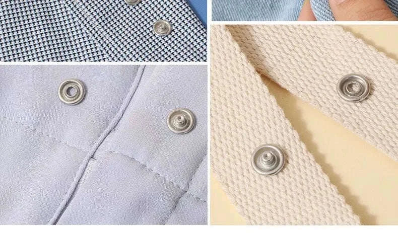 Snap Button Kit with Hand Pliers for Clothes and DIY Repairs-A