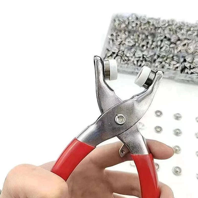 Snap Fasteners Pliers Set for Clean Clothing Repairs-100 Snaps Buttons