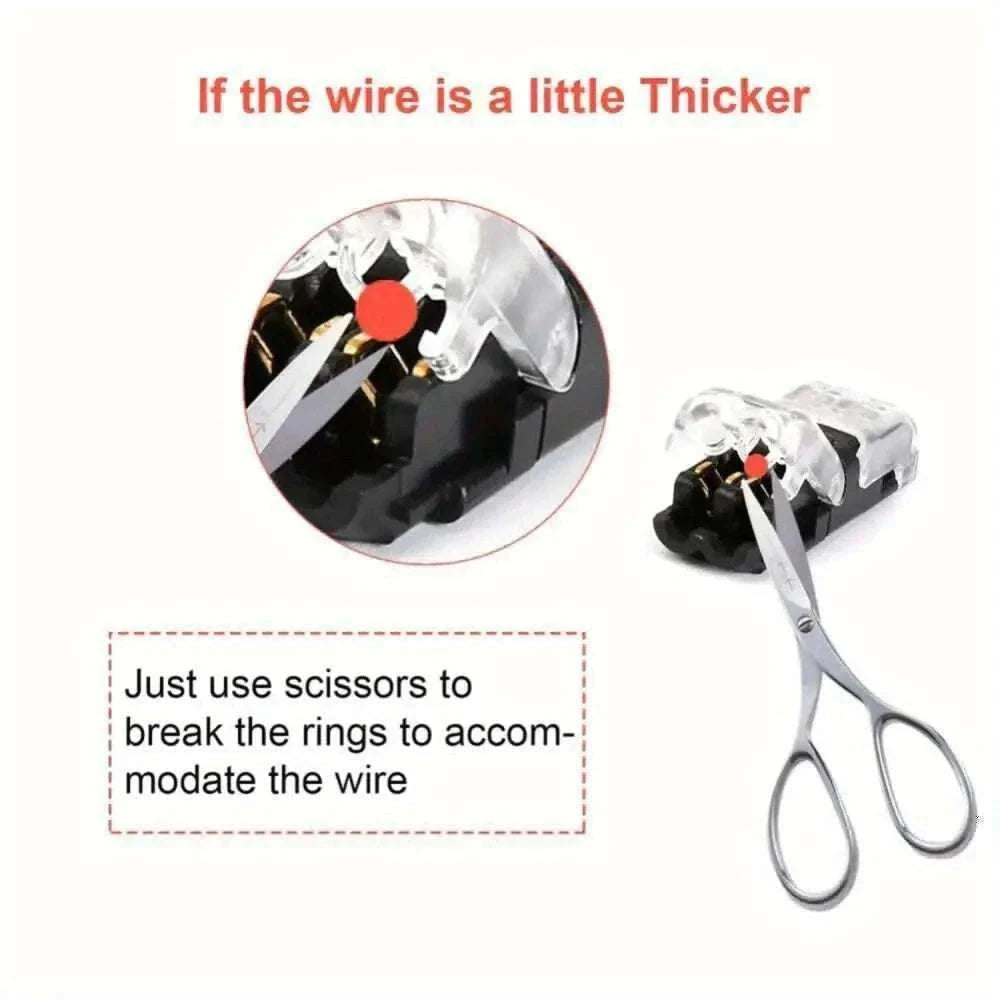Snap-In Wire Connector T2 Quick Terminal Joiners-5pcs